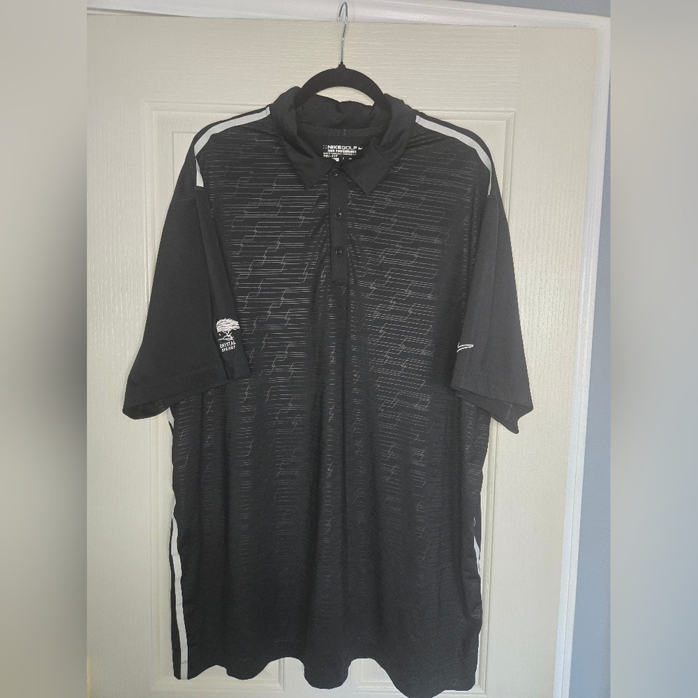 Men's Black Nike Golf Polo Shirt